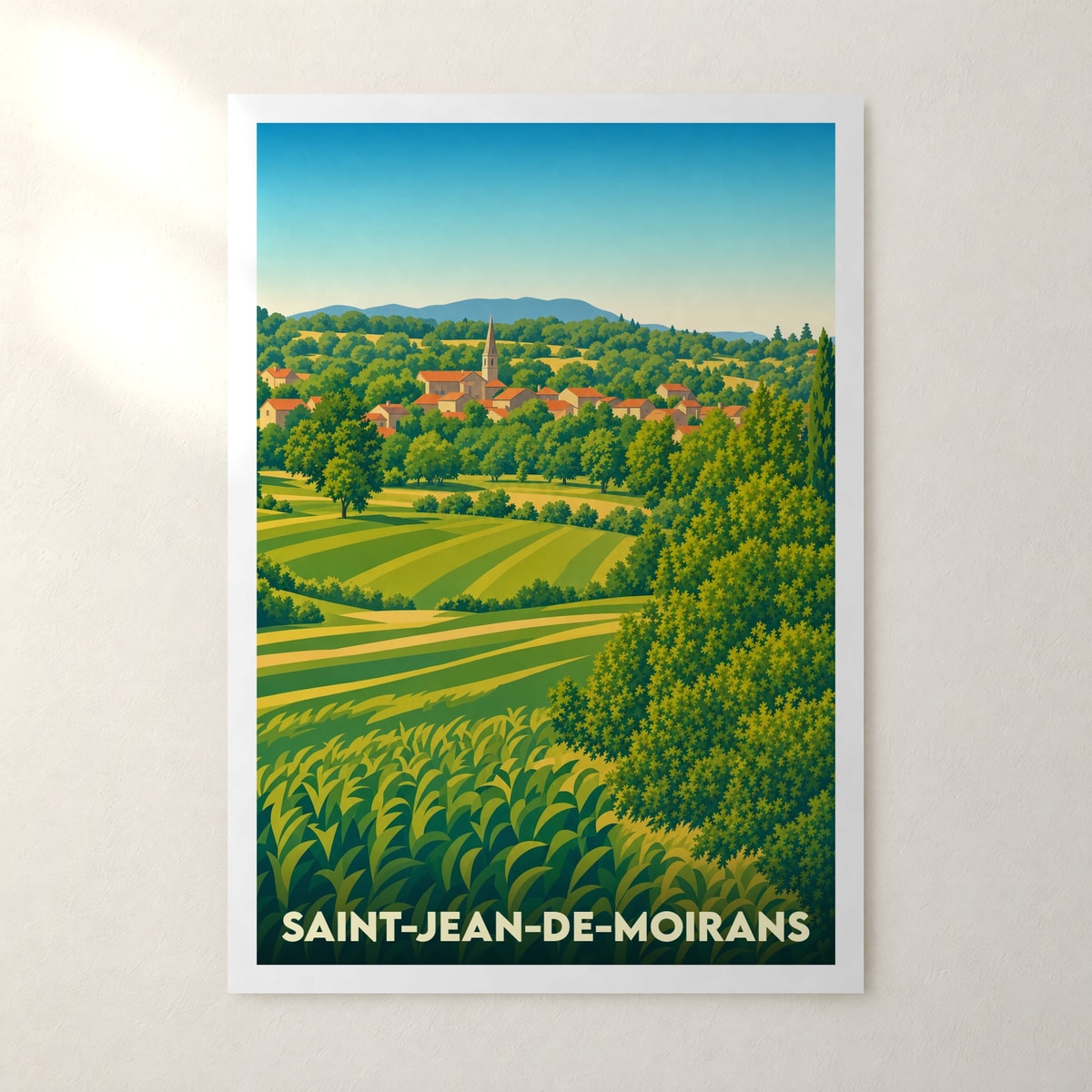 Affiche Saint-Jean-de-Moirans – sans cadre, accrochée au mur