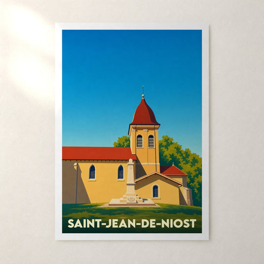 Affiche Saint-Jean-de-Niost – sans cadre, accrochée au mur