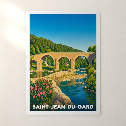 Affiche Saint-Jean-du-Gard – sans cadre, accrochée au mur
