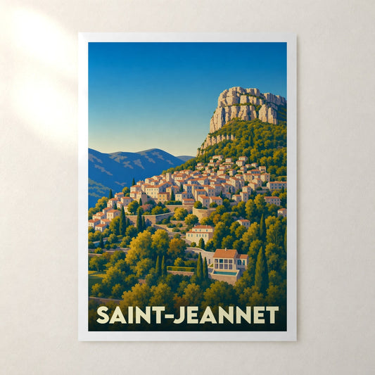 Affiche Saint-Jeannet – sans cadre, accrochée au mur