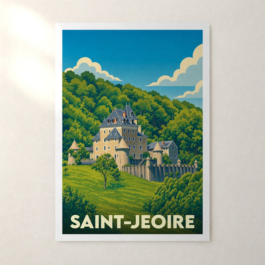 Affiche Saint-Jeoire – sans cadre, accrochée au mur