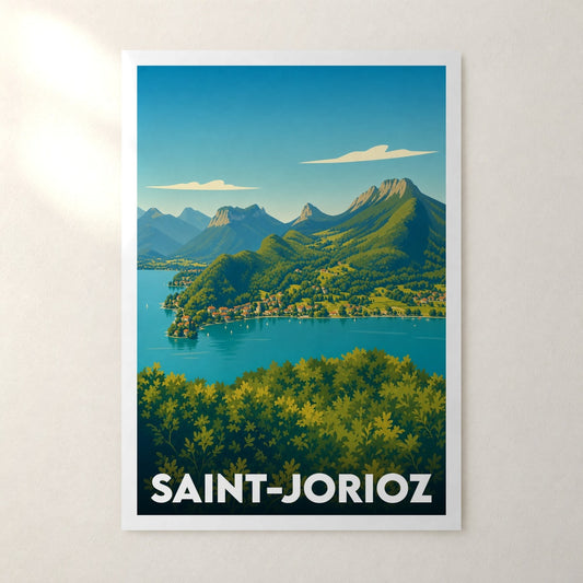 Affiche Saint-Jorioz – sans cadre, accrochée au mur