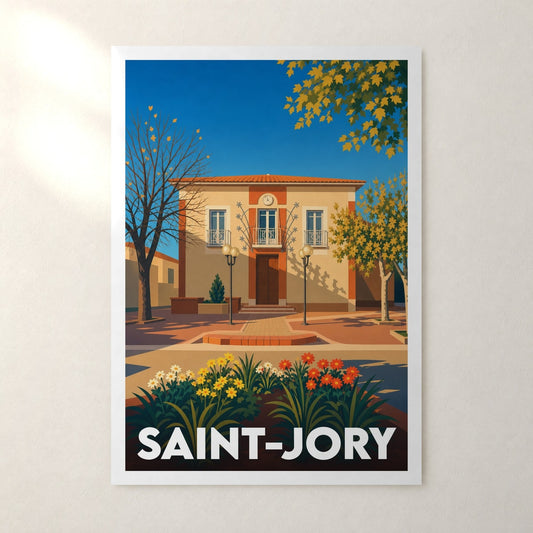 Affiche Saint-Jory – sans cadre, accrochée au mur