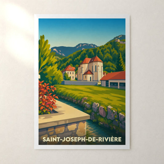 Affiche Saint-Joseph-de-Rivière – sans cadre, accrochée au mur