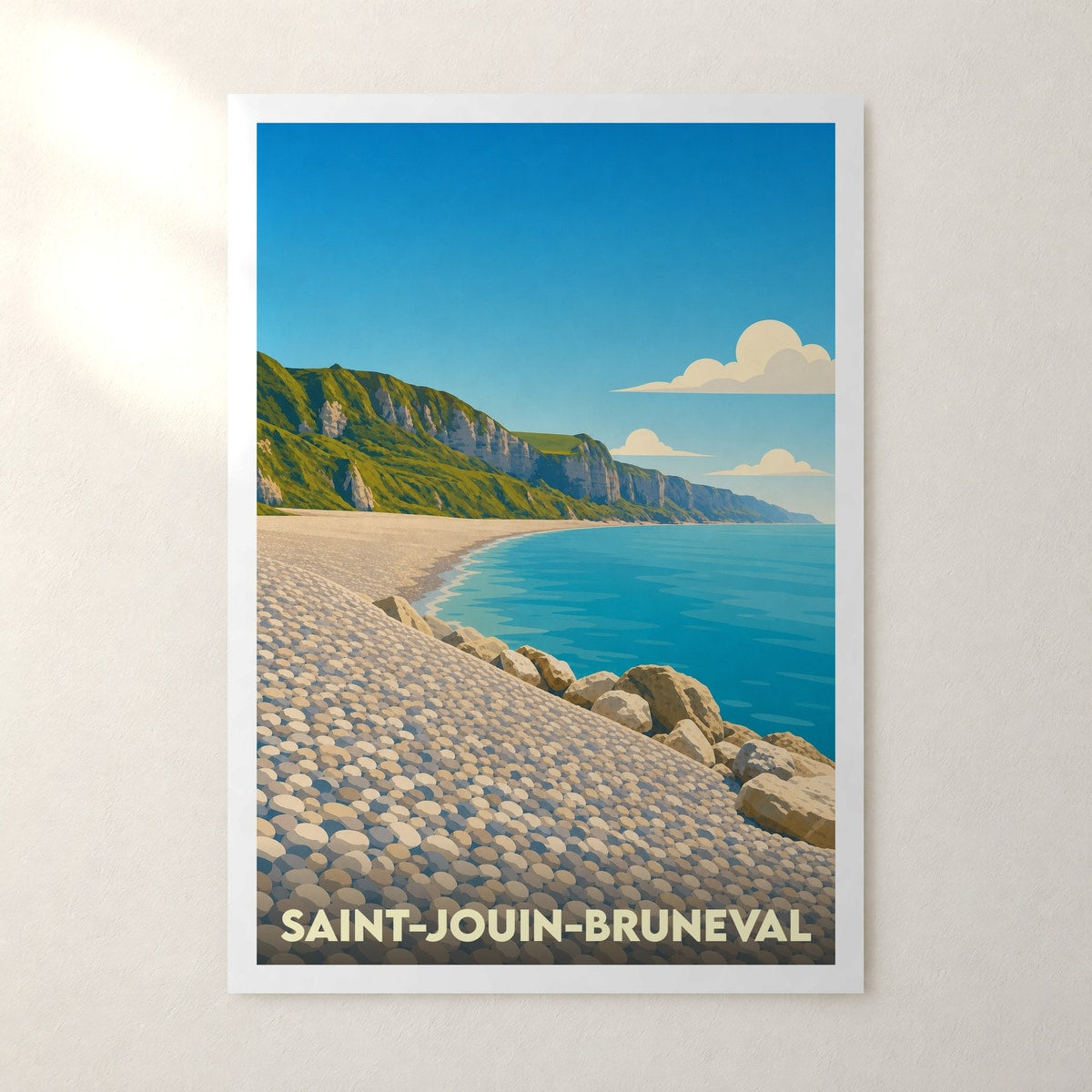 Affiche Saint-Jouin-Bruneval – sans cadre, accrochée au mur