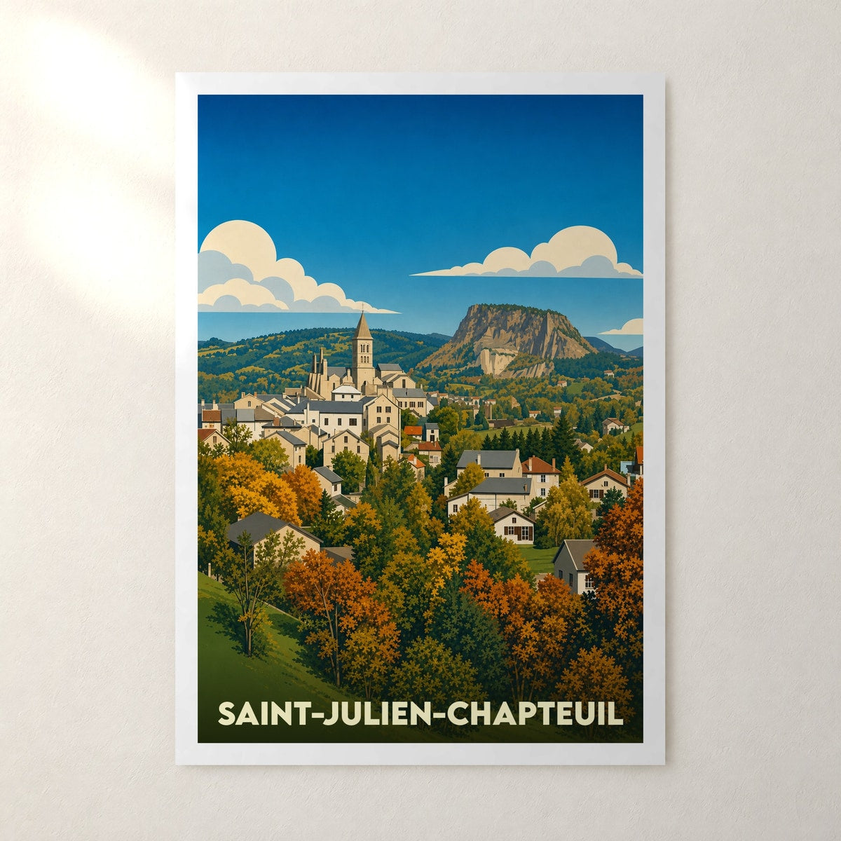 Affiche Saint-Julien-Chapteuil – sans cadre, accrochée au mur