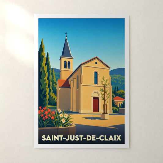 Affiche Saint-Just-de-Claix – sans cadre, accrochée au mur
