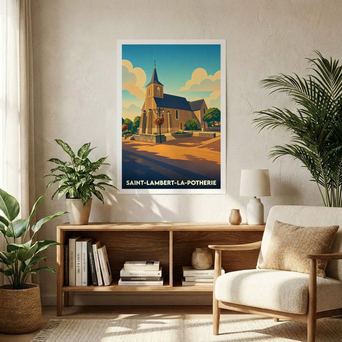 Affiche A1 (59,4 x 84,1 cm) Sans cadre souvenir de Saint-Lambert-la-Potherie