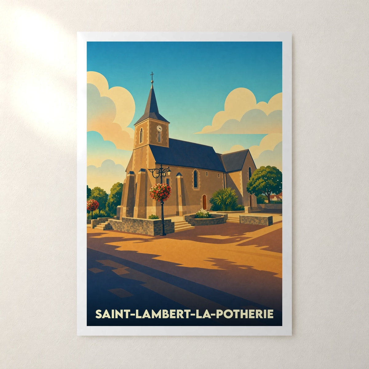 Affiche Saint-Lambert-la-Potherie – sans cadre, accrochée au mur