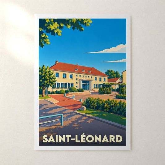 Affiche Saint-Léonard (Vosges) – sans cadre, accrochée au mur
