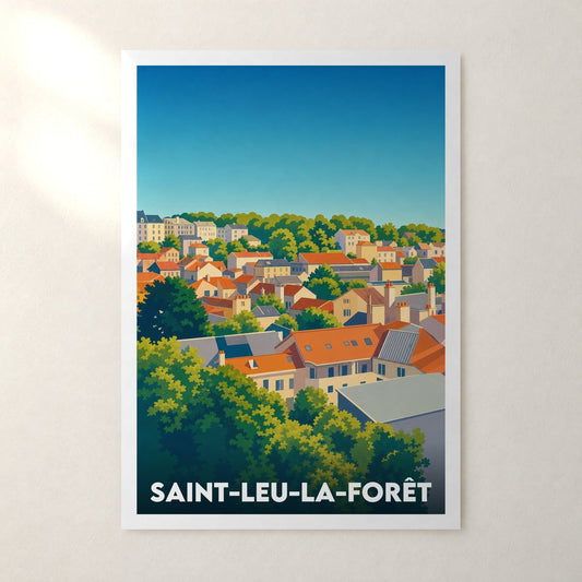 Affiche Saint-Leu-la-Forêt – sans cadre, accrochée au mur