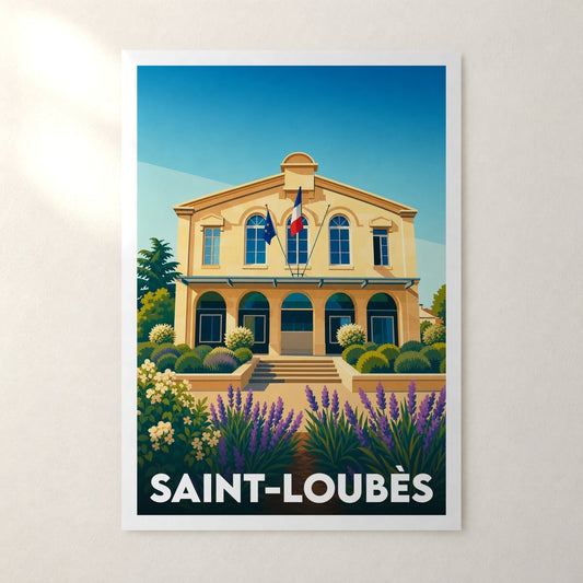 Affiche Saint-Loubès – sans cadre, accrochée au mur