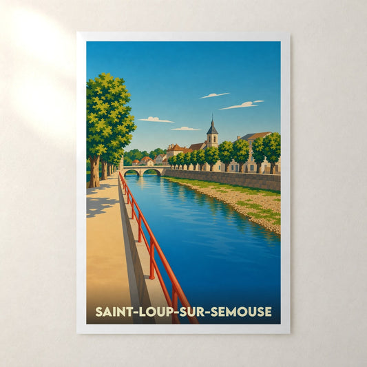 Affiche Saint-Loup-sur-Semouse – sans cadre, accrochée au mur