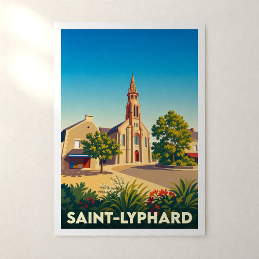 Affiche Saint-Lyphard – sans cadre, accrochée au mur