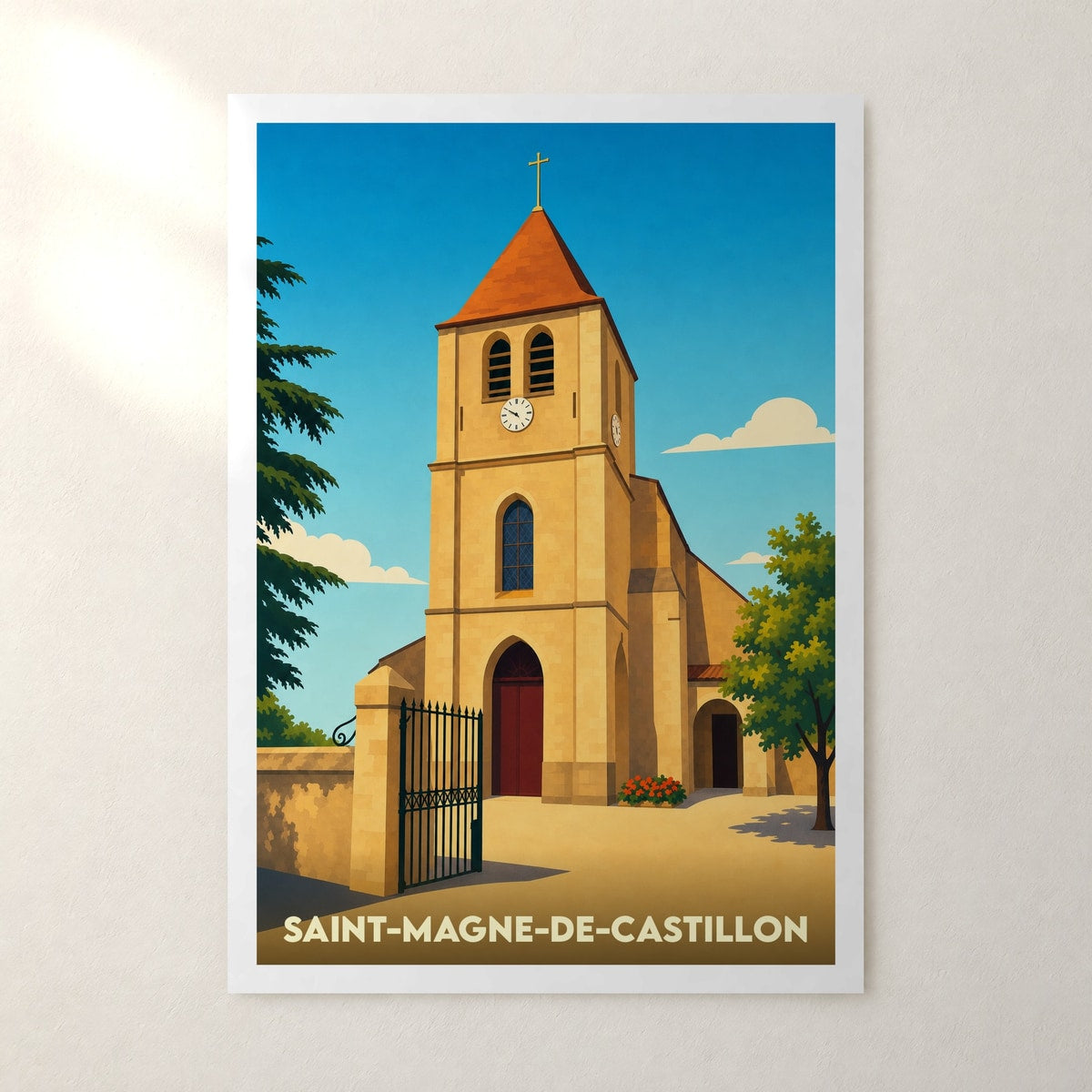 Affiche Saint-Magne-de-Castillon – sans cadre, accrochée au mur