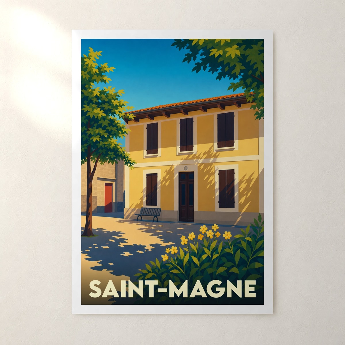 Affiche Saint-Magne – sans cadre, accrochée au mur