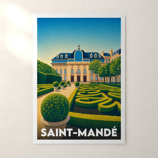 Affiche Saint-Mandé – sans cadre, accrochée au mur