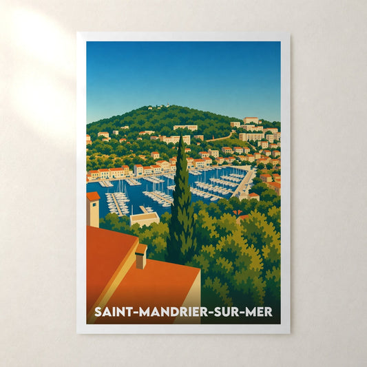 Affiche Saint-Mandrier-sur-Mer – sans cadre, accrochée au mur