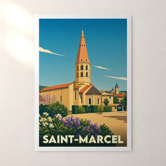 Affiche Saint-Marcel – sans cadre, accrochée au mur