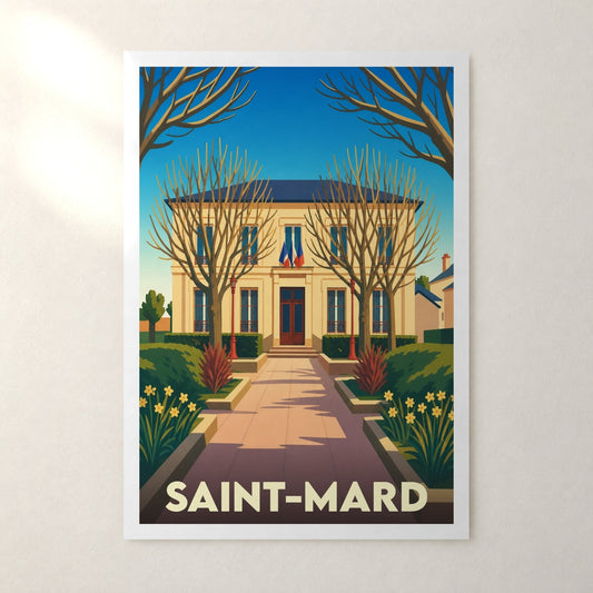 Affiche Saint-Mard – sans cadre, accrochée au mur
