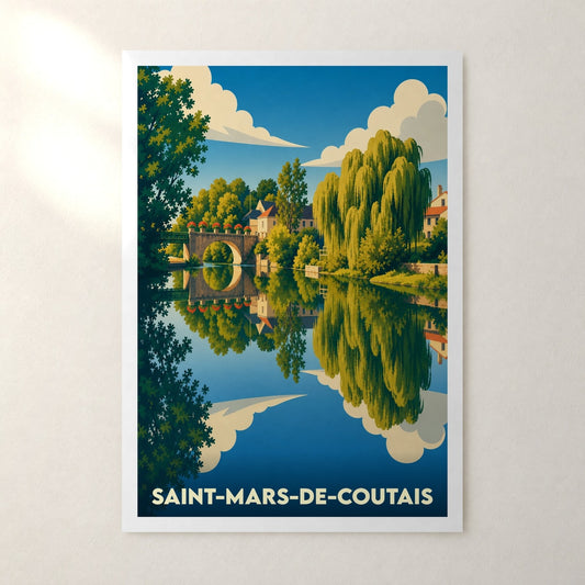 Affiche Saint-Mars-de-Coutais – sans cadre, accrochée au mur