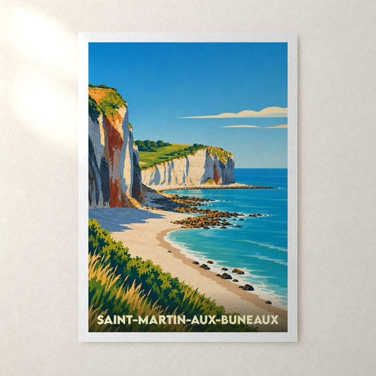 Affiche Saint-Martin-aux-Buneaux – sans cadre, accrochée au mur