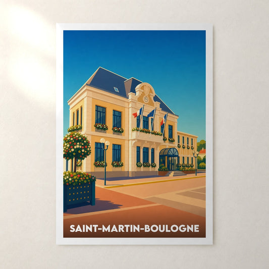 Affiche Saint-Martin-Boulogne – sans cadre, accrochée au mur