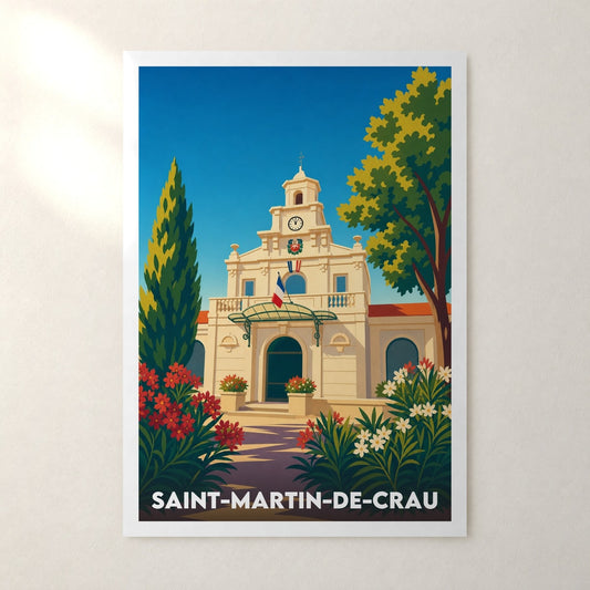 Affiche Saint-Martin-de-Crau – sans cadre, accrochée au mur
