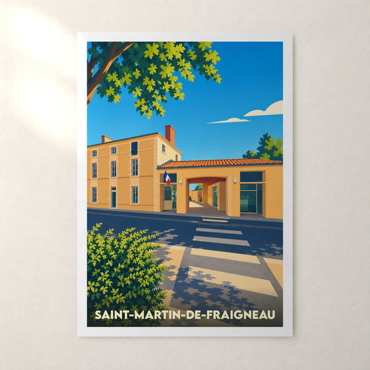 Affiche Saint-Martin-de-Fraigneau – sans cadre, accrochée au mur