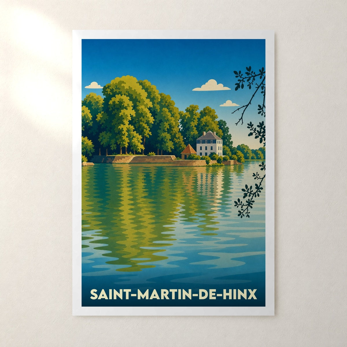 Affiche Saint-Martin-de-Hinx – sans cadre, accrochée au mur