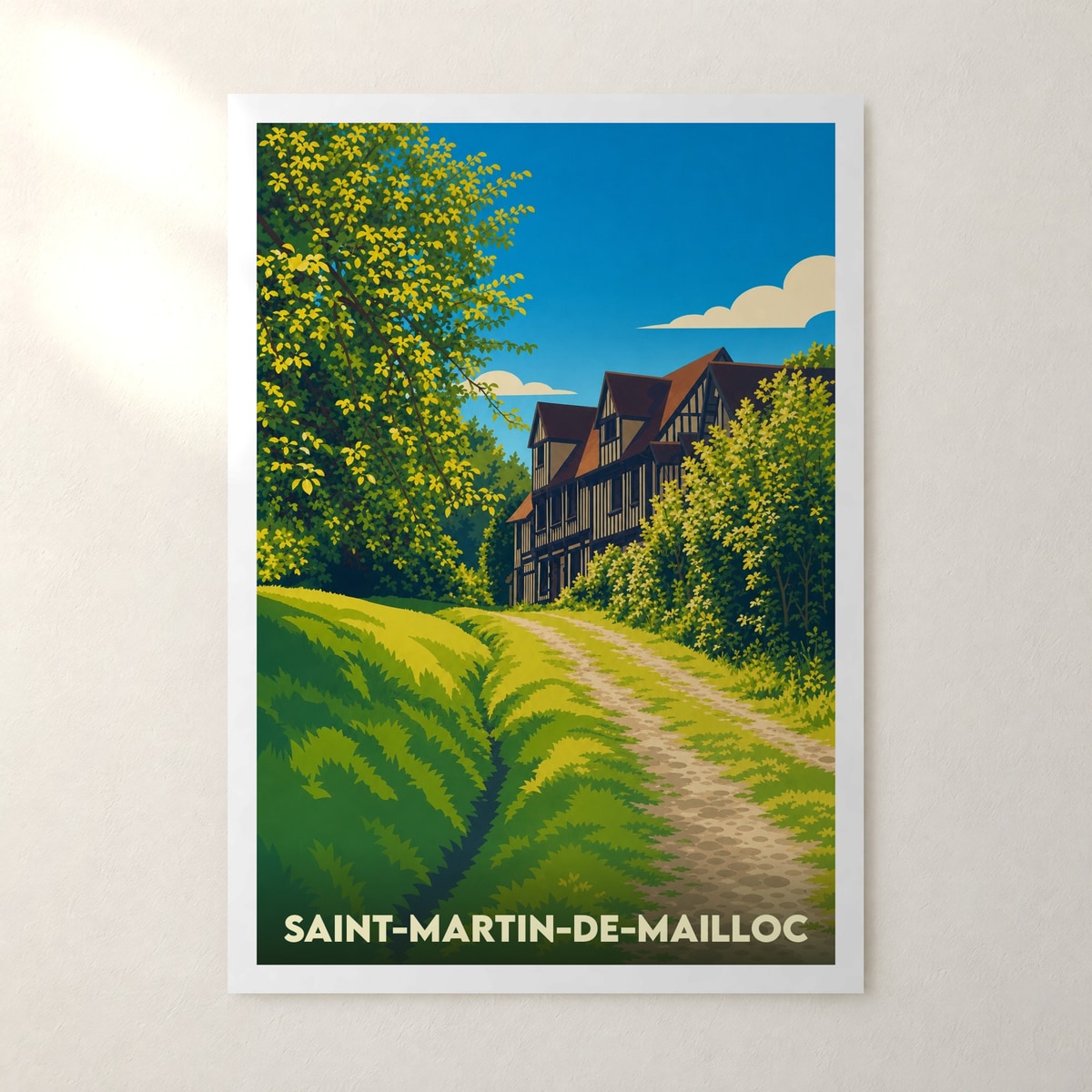 Affiche Saint-Martin-de-Mailloc – sans cadre, accrochée au mur