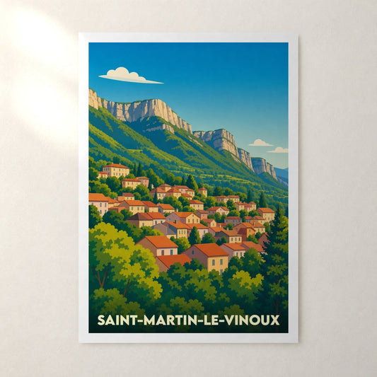 Affiche Saint-Martin-le-Vinoux – sans cadre, accrochée au mur