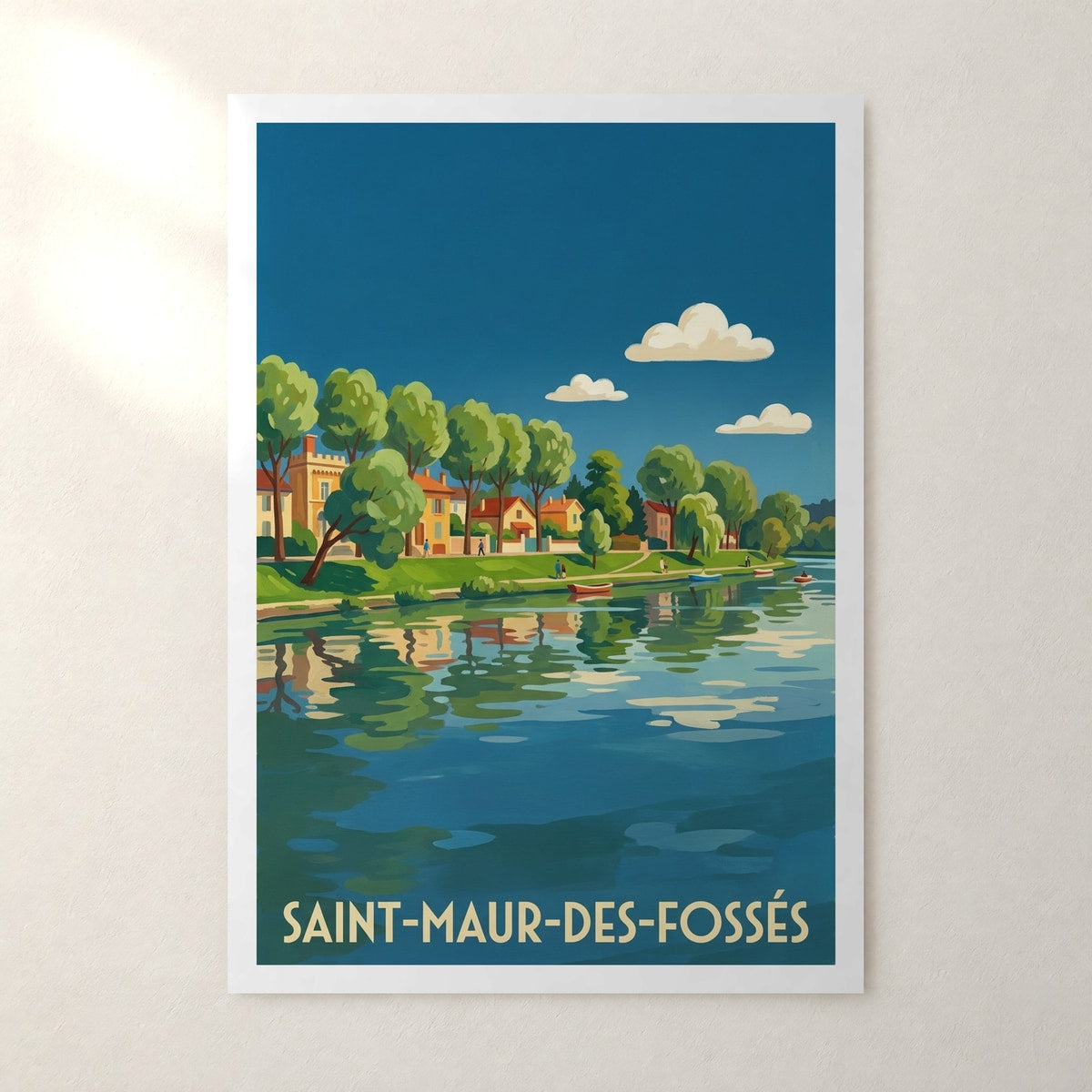 Affiche Saint-Maur-des-Fossés – sans cadre, accrochée au mur