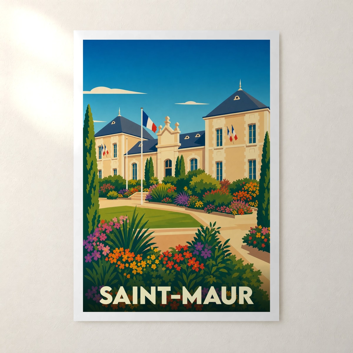 Affiche Saint-Maur – sans cadre, accrochée au mur