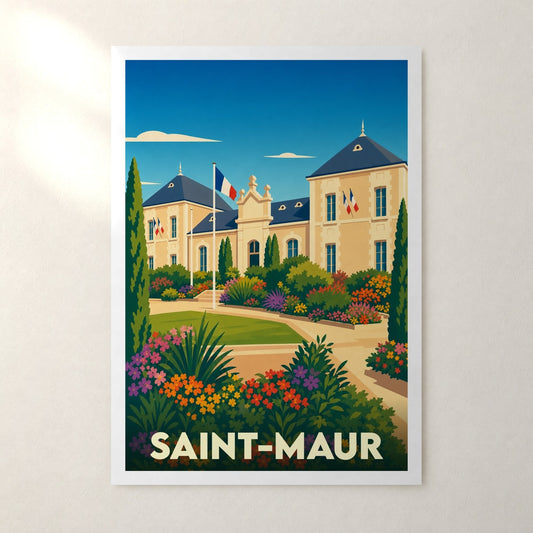Affiche Saint-Maur – sans cadre, accrochée au mur