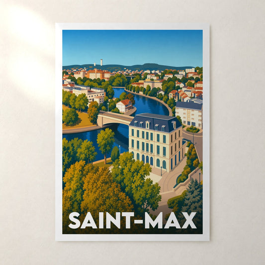 Affiche Saint-Max – sans cadre, accrochée au mur