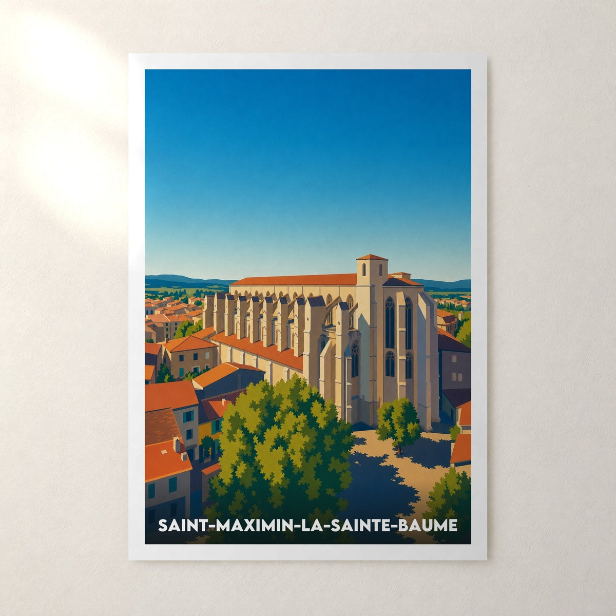Affiche Saint-Maximin-la-Sainte-Baume – sans cadre, accrochée au mur