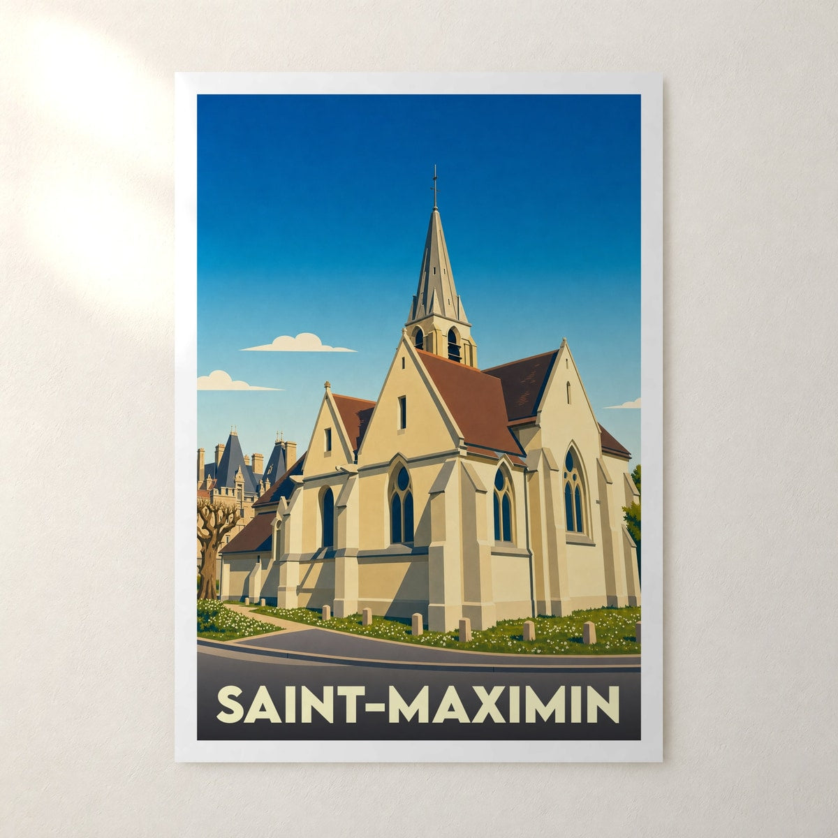 Affiche Saint-Maximin – sans cadre, accrochée au mur