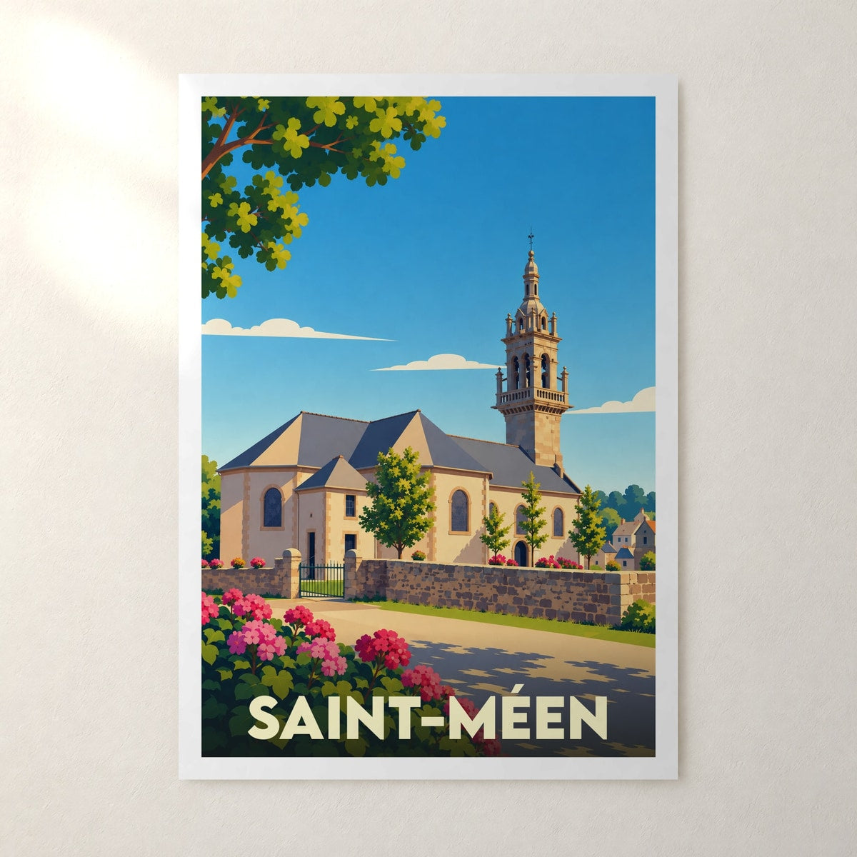 Affiche Saint-Méen – sans cadre, accrochée au mur