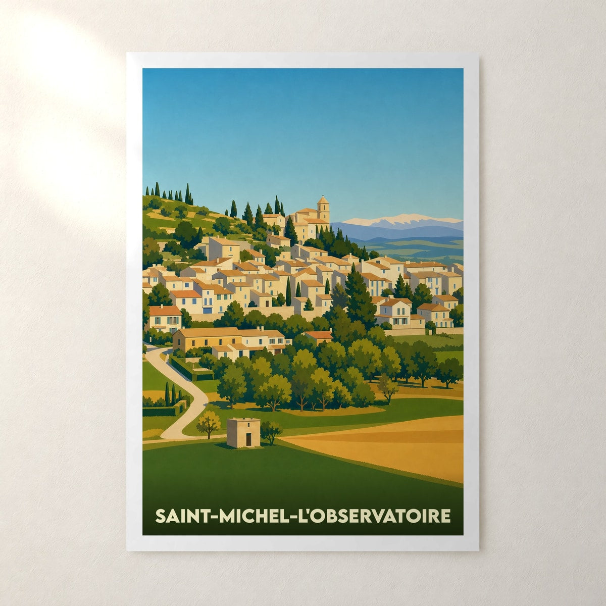 Affiche Saint-Michel-l'Observatoire – sans cadre, accrochée au mur