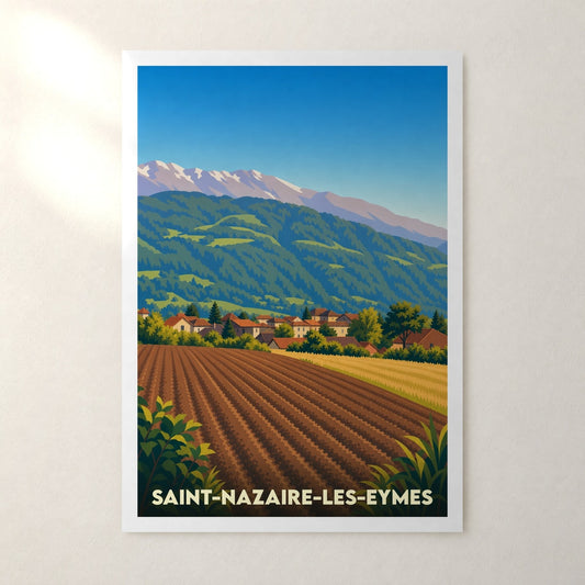Affiche Saint-Nazaire-les-Eymes – sans cadre, accrochée au mur