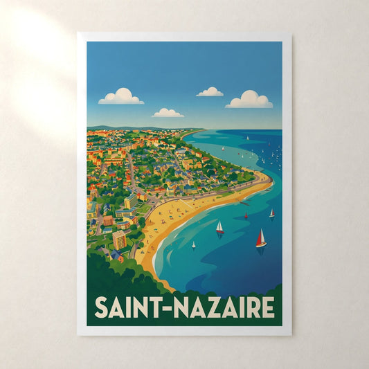 Affiche Saint-Nazaire – sans cadre, accrochée au mur