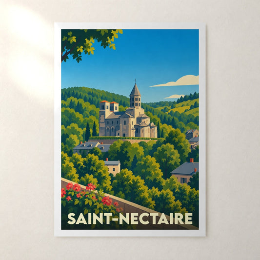 Affiche Saint-Nectaire – sans cadre, accrochée au mur
