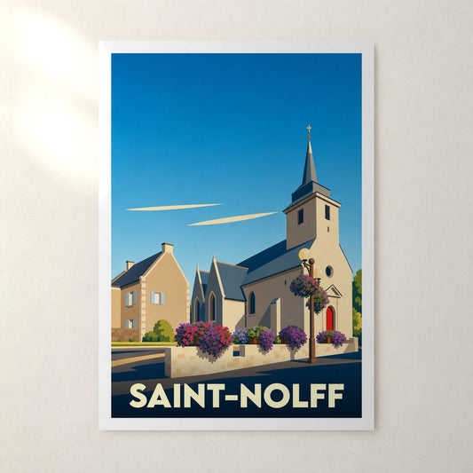 Affiche Saint-Nolff – sans cadre, accrochée au mur