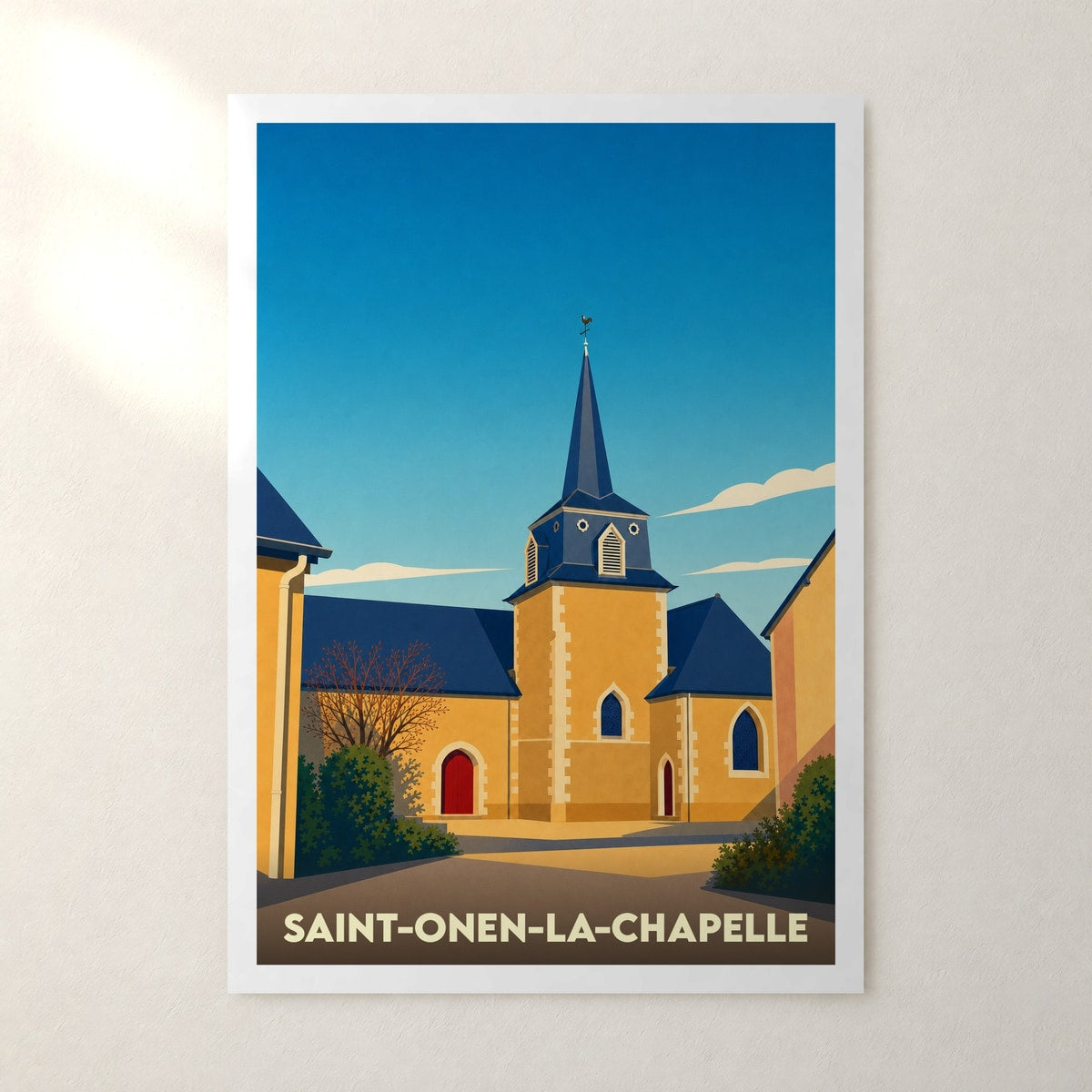 Affiche Saint-Onen-la-Chapelle – sans cadre, accrochée au mur