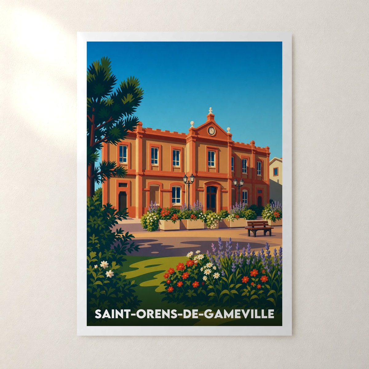 Affiche Saint-Orens-de-Gameville – sans cadre, accrochée au mur