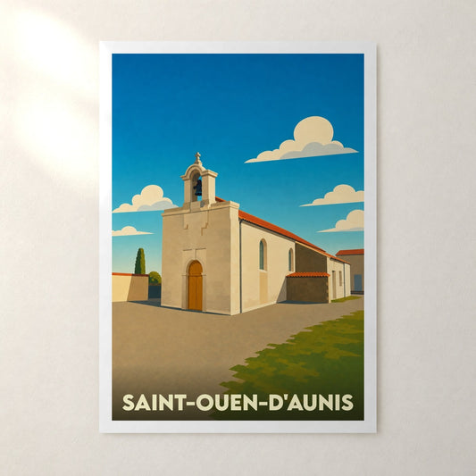 Affiche Saint-Ouen-d'Aunis – sans cadre, accrochée au mur