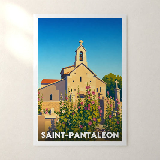Affiche Saint-Pantaléon – sans cadre, accrochée au mur