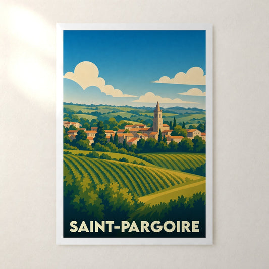 Affiche Saint-Pargoire – sans cadre, accrochée au mur
