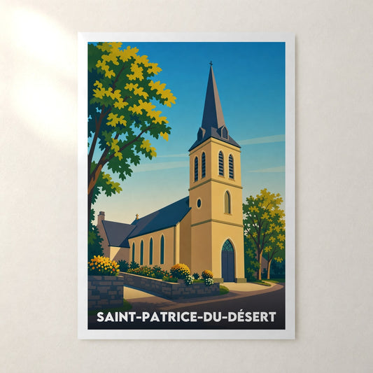 Affiche Saint-Patrice-du-Désert – sans cadre, accrochée au mur